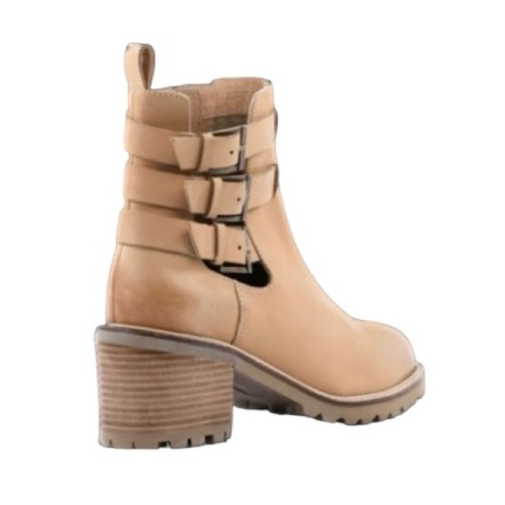 Seychelles Tan Leather Buckle Ankle Booties Women’s Size 10 New in Box - Picture 3 of 14